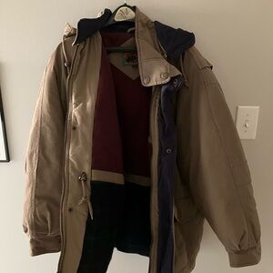 Men's Beige Jacket by Woolrich